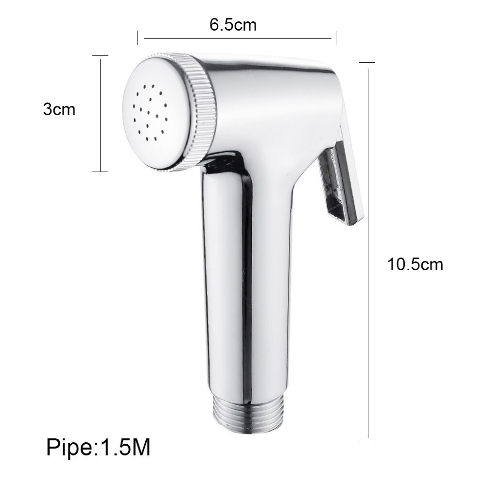 Handheld bidé douche spray higiênico higiênico cabeça de chuveiro mangueira corpo limpo abs bidé torneira 1.5m tubo para banheiro auto limpeza: Default Title