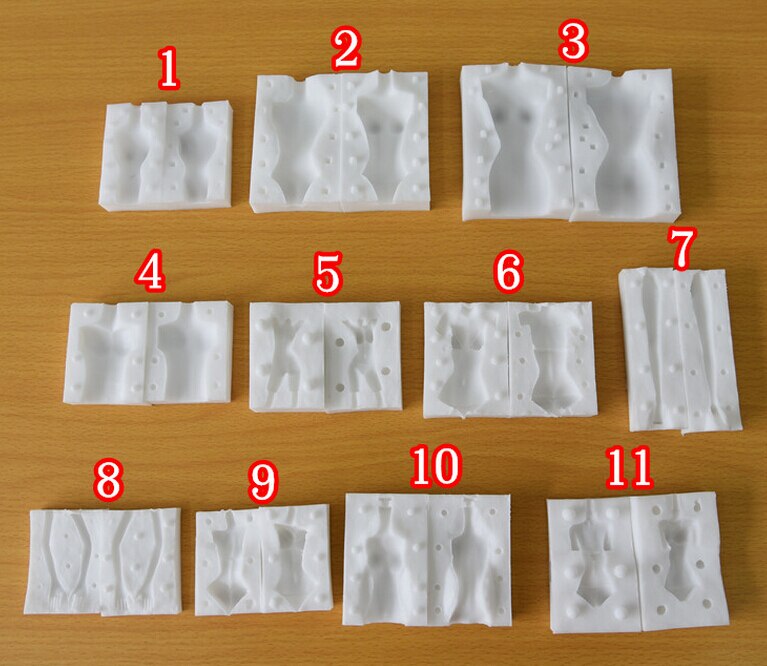 Silicone Mold Body Arm Silicone Mold Leg Silicone Mold 3D Silicone Mold Aroma Stone Moulds Silicone Rubber PRZY Eco-friendly L34