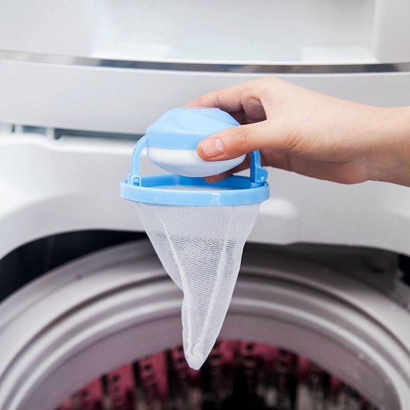 Vaskemaskine universal flydefilterpose tøjvask hårfanger genanvendelig filterpose flydende kæledyrsskindfjerner fnug hårfanger