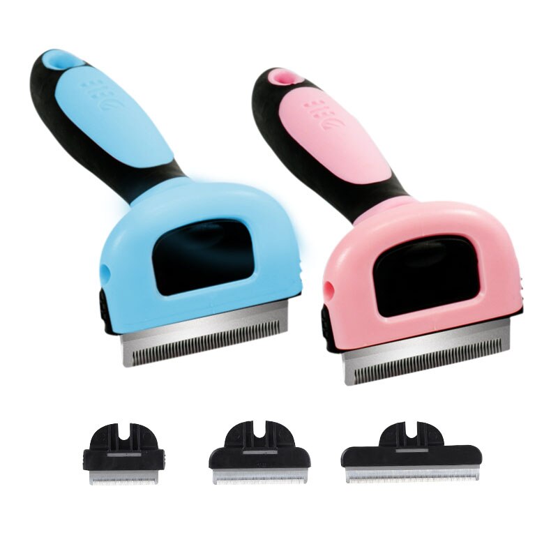 Hond Borstel Pet Grooming Tool Ontharen Kam Voor Honden Katten Borstel Afneembare Haar Verlies Trimmen