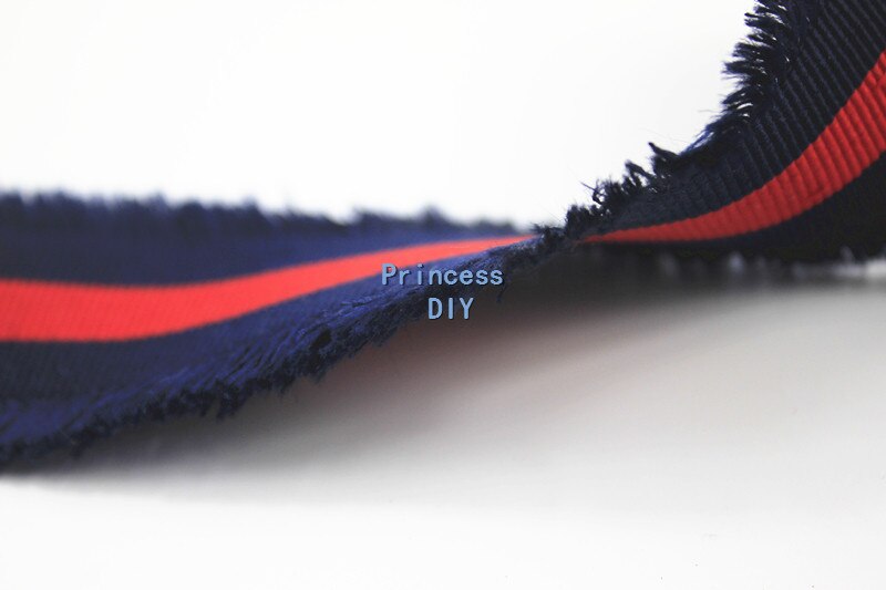 5m/L 45mm Grosgrain Polyester Webbing Striped Red Navy Blue Ribbon Bag Decorated Tape Trim DIY Hairbow Brooch Garment Accessory