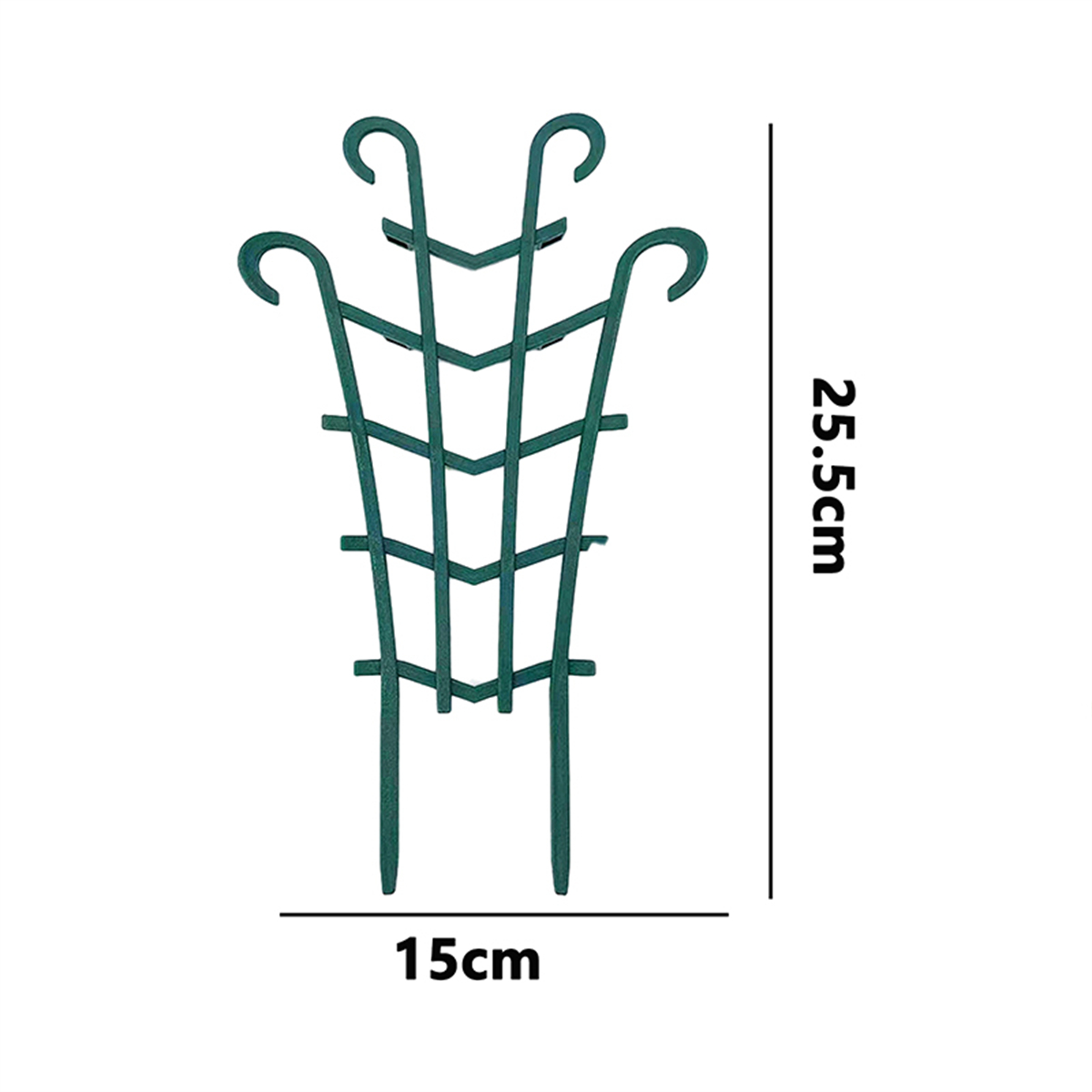 7 Shapes Plant Support Stand Plastic Cactus Racket Climbing Frame Balcony Flower Potted Fixed Rod Tomato Strawberry Supporter: Beige