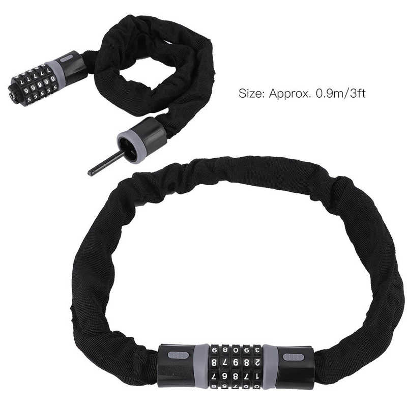 Bike Coded Lock Mountain Bike Lock 0.9M For Bicycle Mountain Bike Scooter Motorcycles Iron Sliding Door