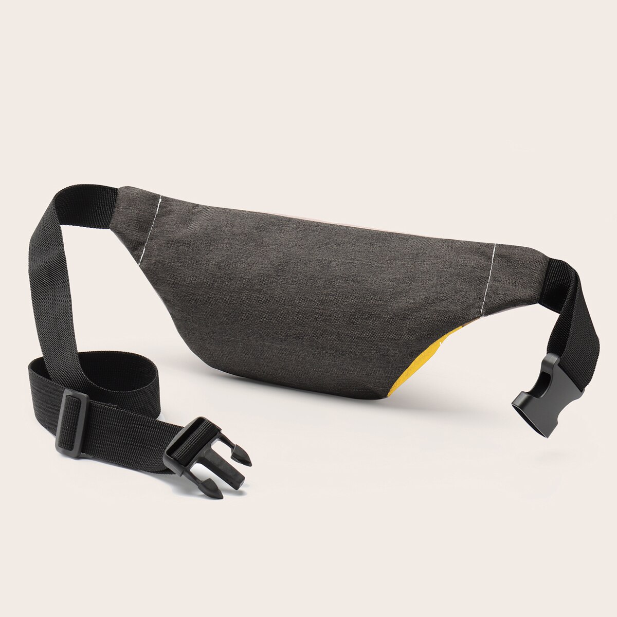 Deanfun 3d trykte midjevesker brun dovendyr fannypack med glidelås gul veske pose for kvinner  d18004