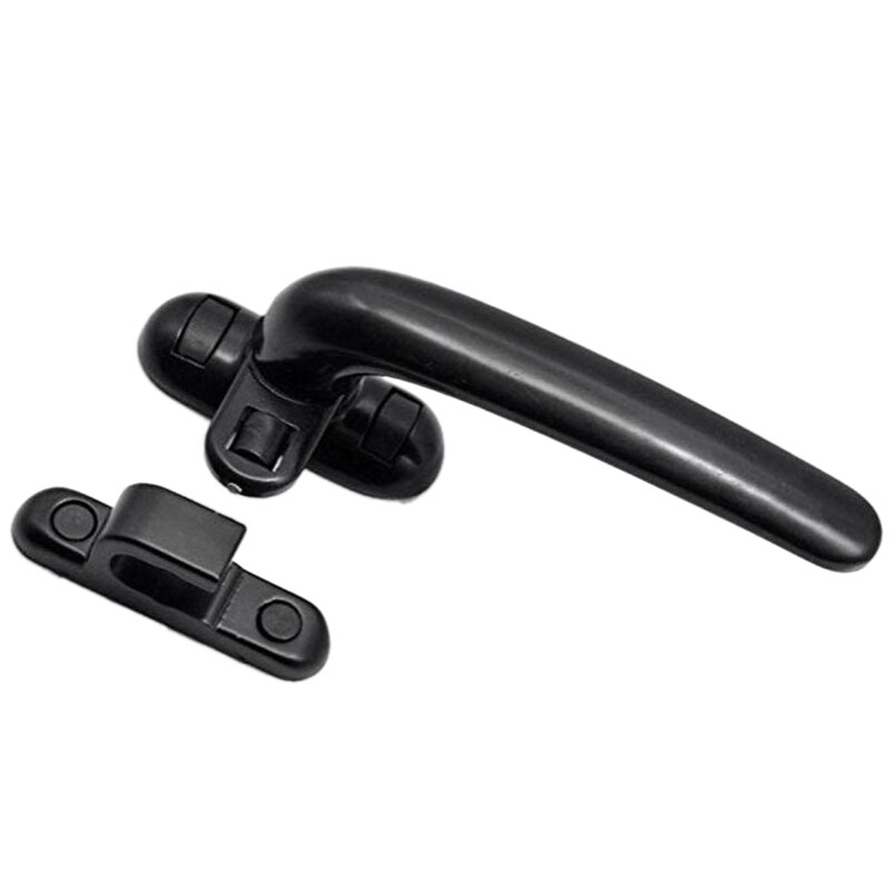 Door and Window Handle Lock Casement Window Lock Wheel Handle Black