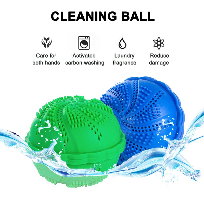 1 Pcs Laundry Ball Cleaning No Detergent Wash Wizard Style for Washing Machine