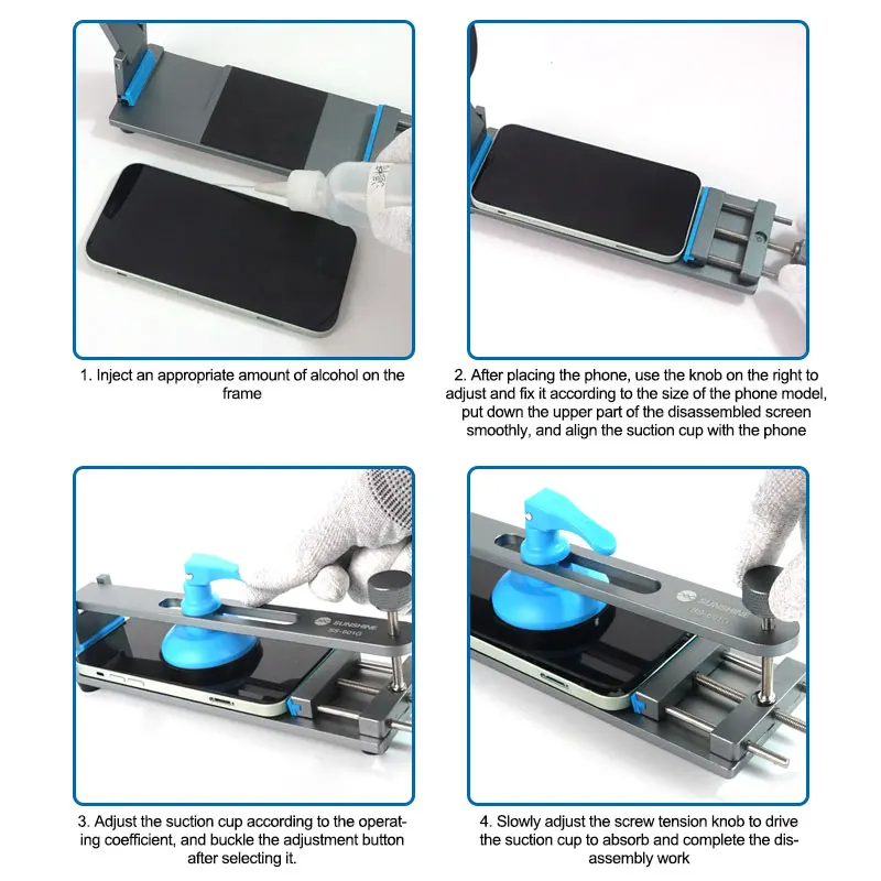 SUNSHINE SS-601G LCD-scherm Separator Mobiele telefoon Gratis verwarming Scherm Snelle verwijdering Klemarmatuur Reparatiegereedschap