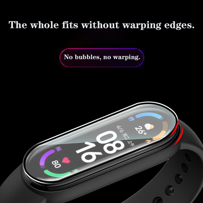 Cristal Protector 3D para Xiaomi Mi Band 4, 5, 6, Protector de pantalla para reloj inteligente xiaomi Mi Band 5, 6 y 4, película suave