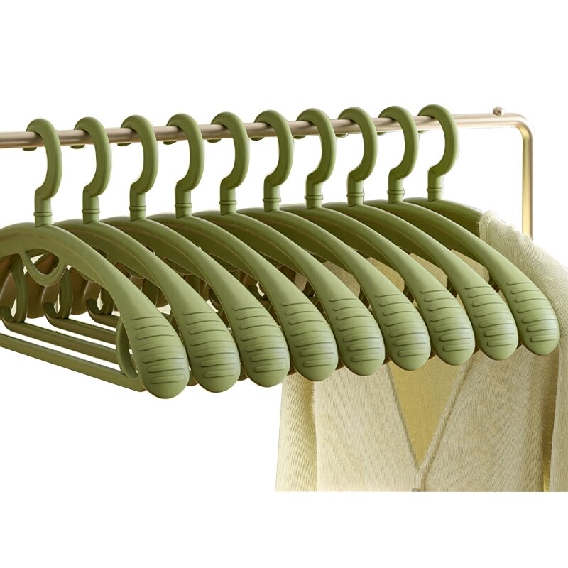 Cintres en plastique pour vêtements, 10 pièces, support de séchage sans couture, antidérapant, pour costume, manteau, veste, chemise, placard, gain de place: 26