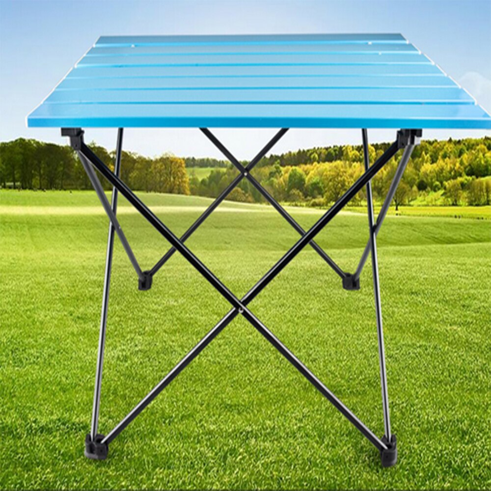 Bærbart udendørs aluminiumslegeringsbord grillbord campingbord picnic foldebord