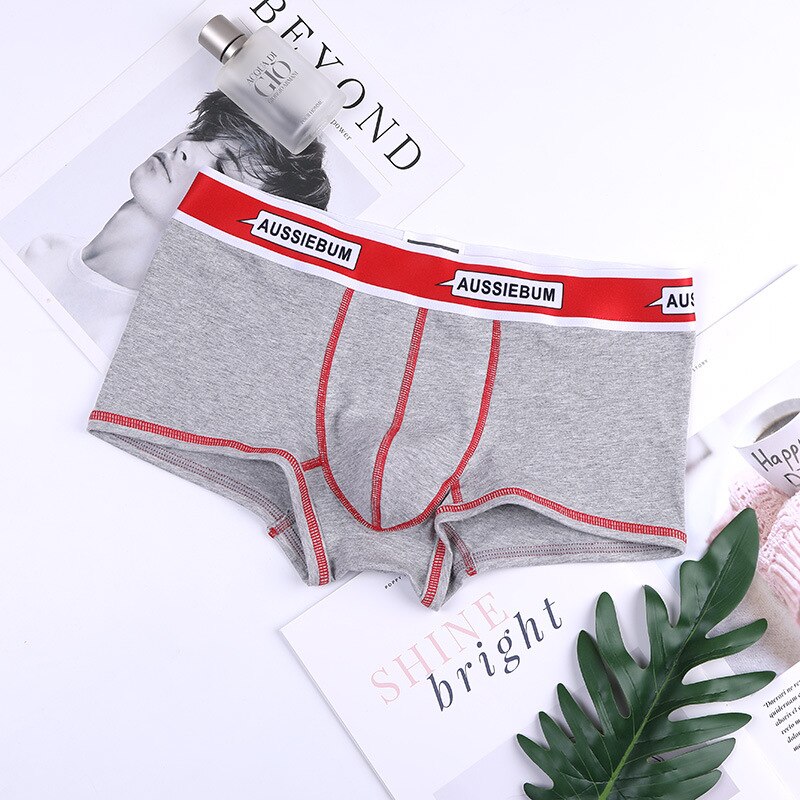 Aussiebum swimwear jockstrap swimwear men&amp;#39;s panties cotton flat-corner pants sport breathable comfort convex wide-brimmed letter