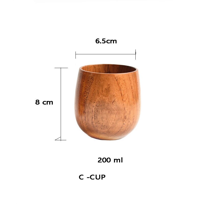 Conjunto de bule de chá e chá de chá de madeira natural de nimitime e conjunto de bule de chá de jujuba: C CUP