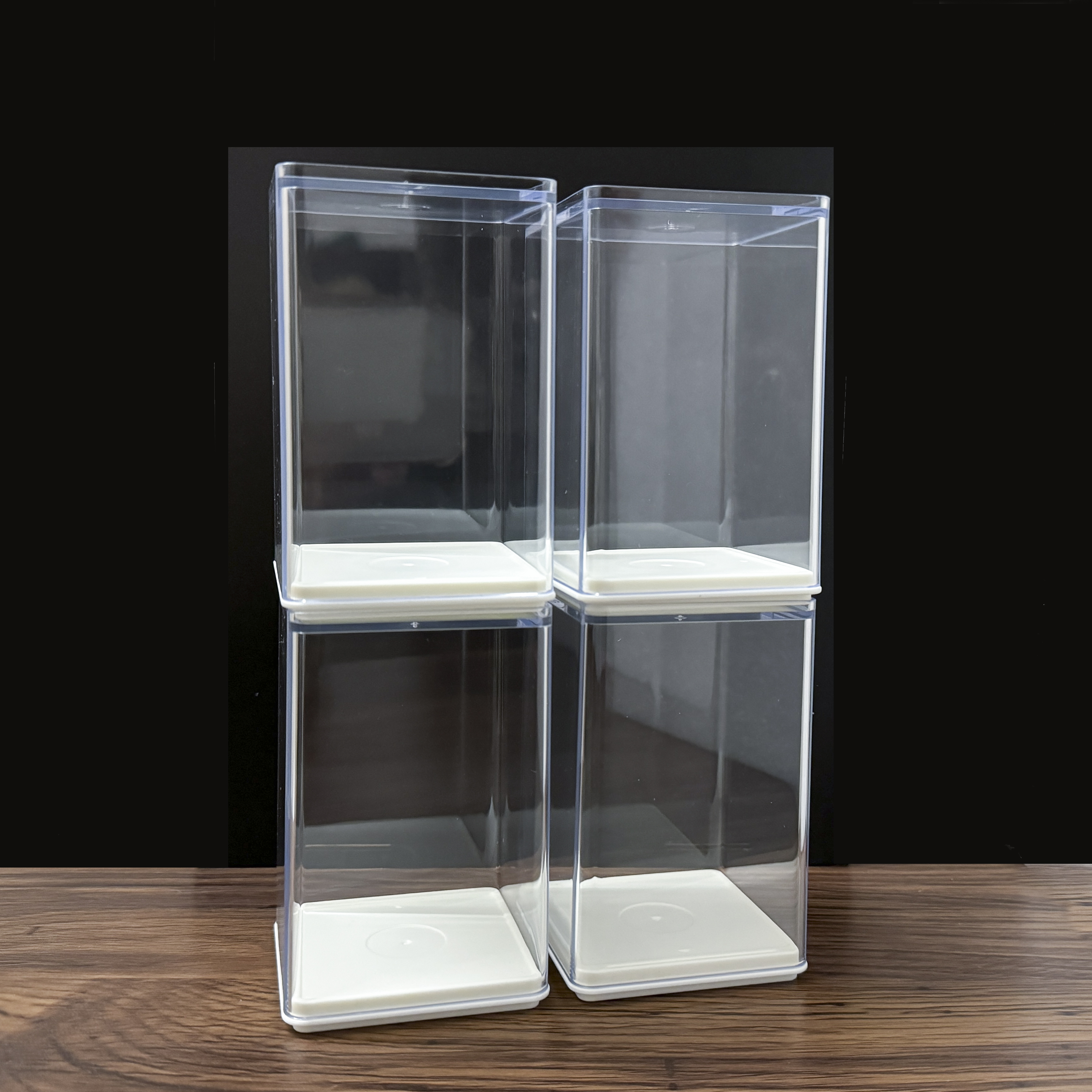 Display Boxen Acryl Figur Vitrine Blind Box Für Action-figuren Pop Mart, Vollständig Zusammengebaute Staubdichte Lagerung Organizer Box: green