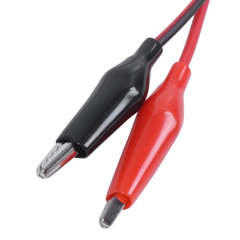 1 par de cabo de jacaré 92 cm e 1 peça de motor elétrico mini vdc para dvd, 6v-4000rpm, 32x16mm, dc 3v-12v