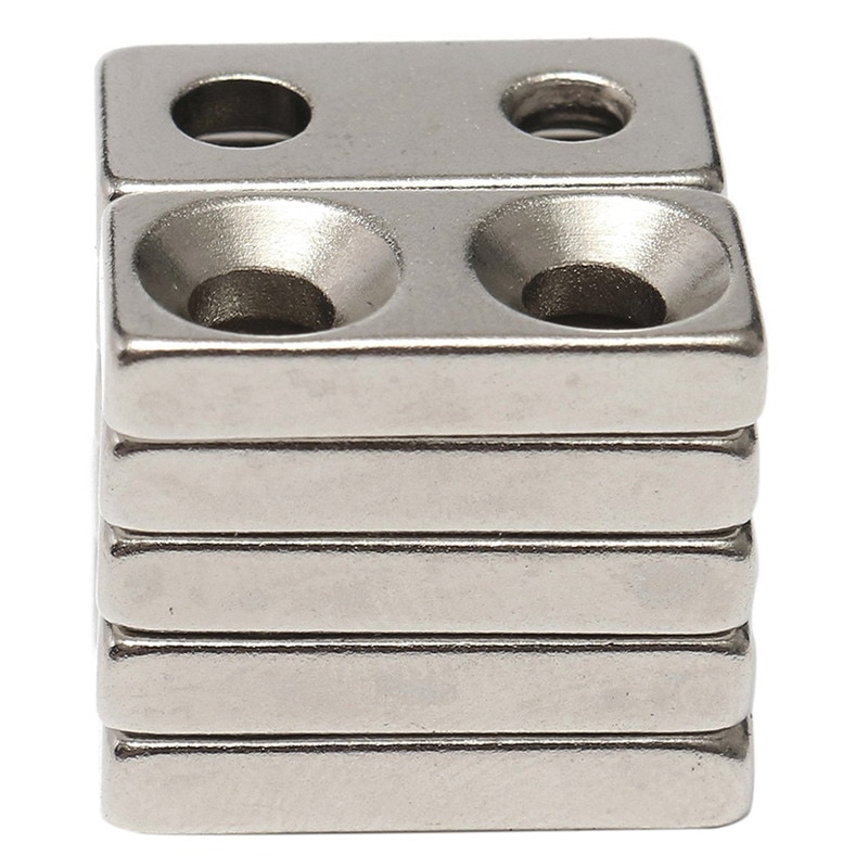 10 stuks  n35- klasse supersterke blok verzonken neodymium netten 20 x 10 x 4mm: Default Title