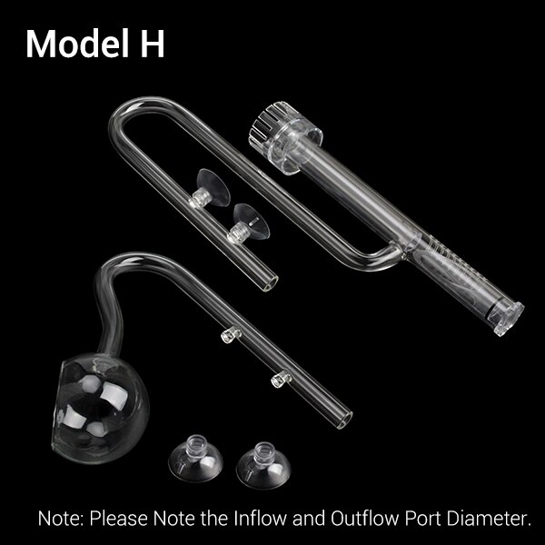 JARDLI Mini Lily Pipe Set With Surface Skimmer - For Nano Aquariums