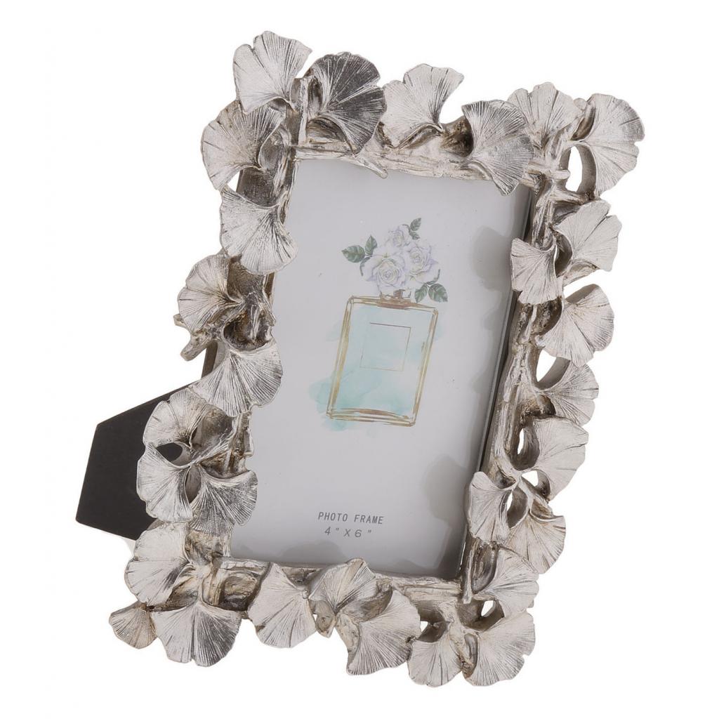 4 " /6 " vintage zilveren hars gingko blad fotolijst / fotolijst huis bruiloft decoratie