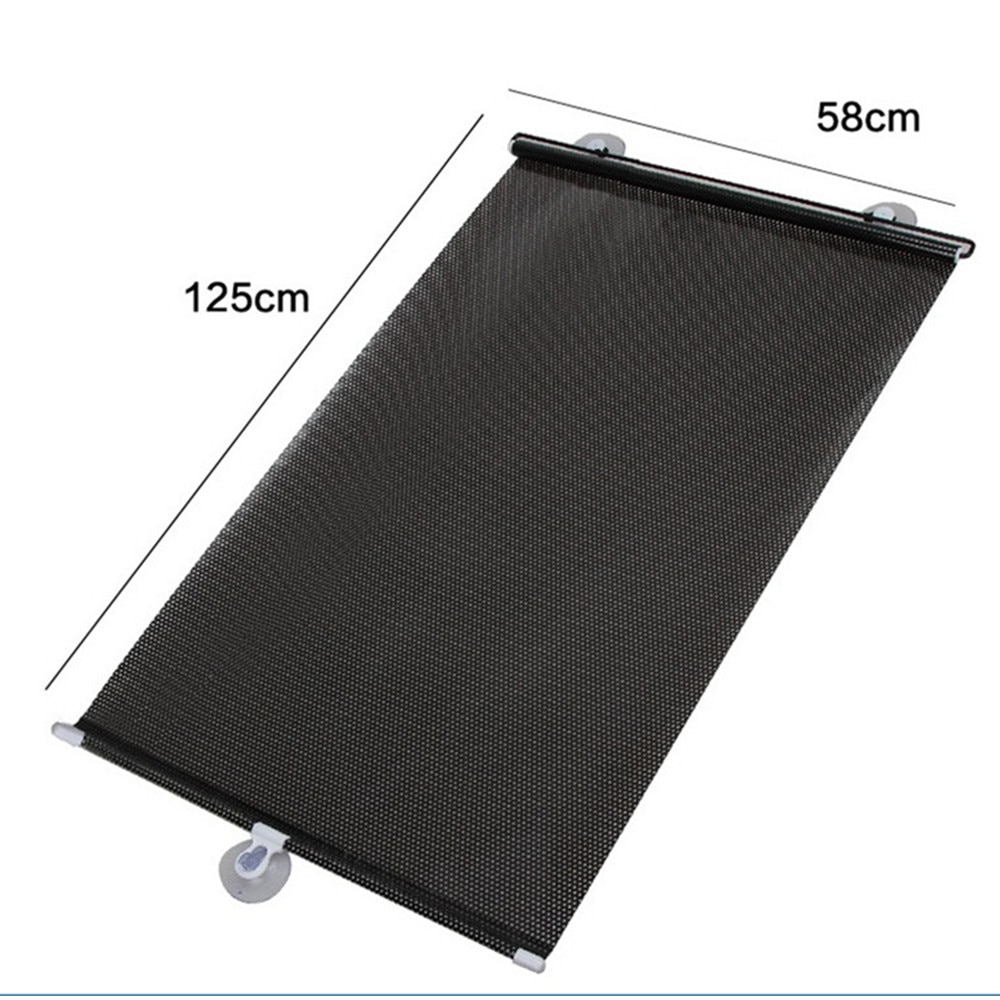 Infällbar bil fram vindruta solskydd bakrutan solskydd bil uv skydd gardin för suv lastbil 40cm/50cm/58 cmx 125cm