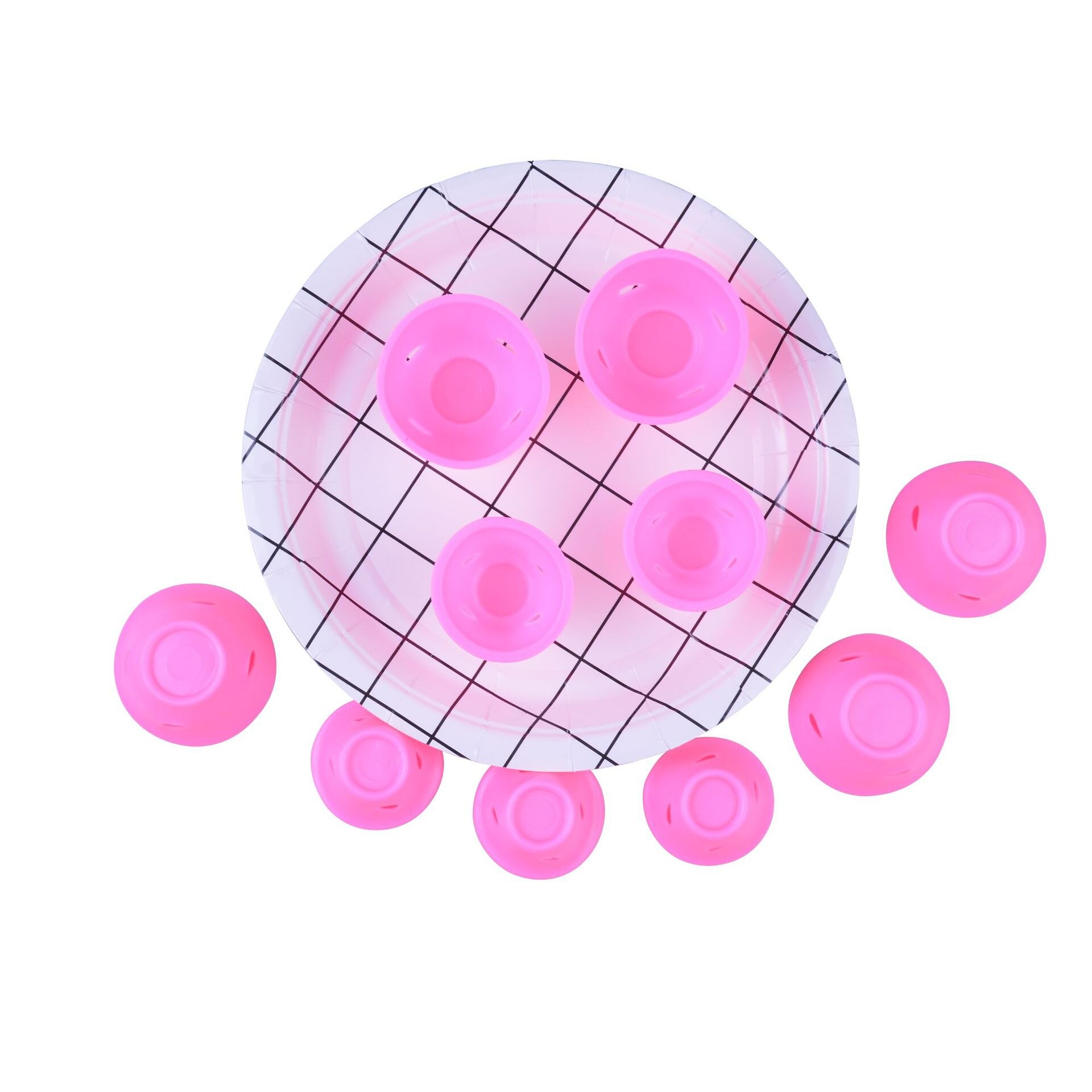 10 pièces spirale magique bigoudis bigoudis Silicone caoutchouc souple friser les femmes bouclés outils de coiffure étoile même Style