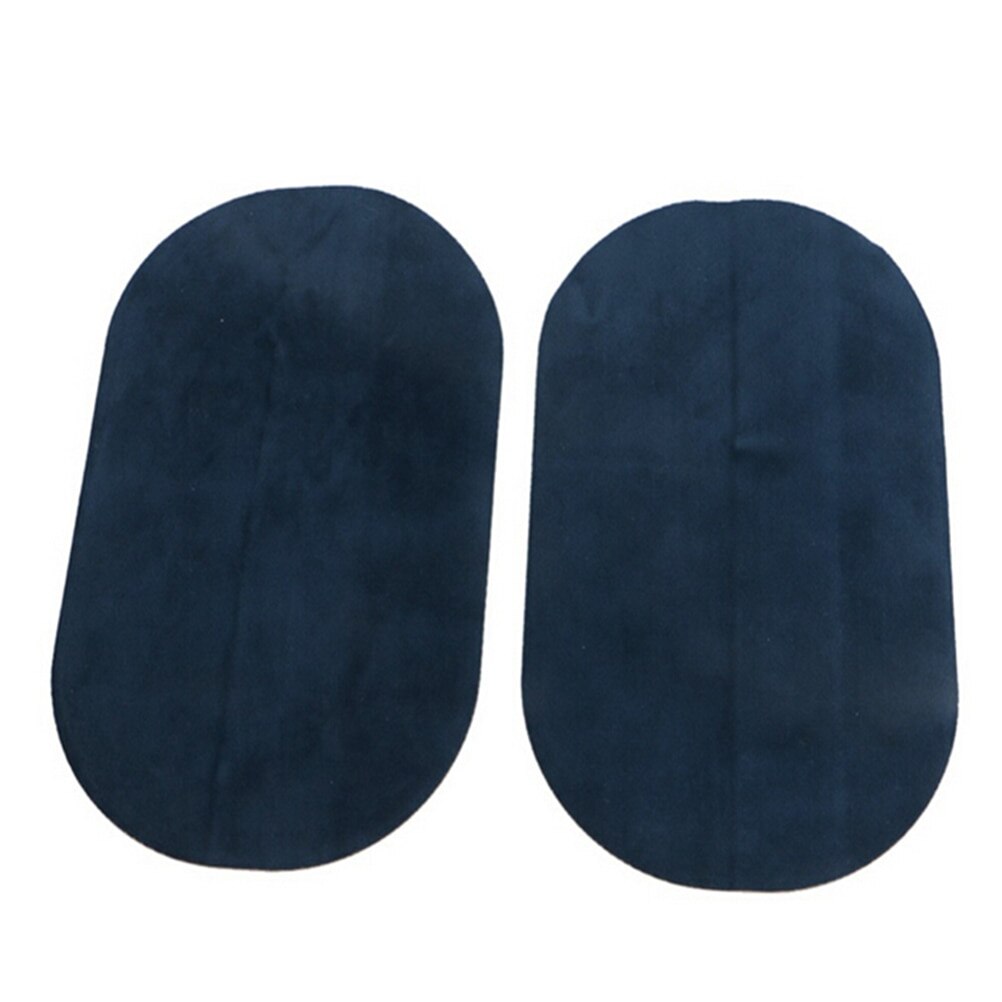 Lot de 2 patchs thermocollants ronds pour réparation de coudes et genoux, autocollants pour vêtements, accessoires vestimentaires: Bleu foncé