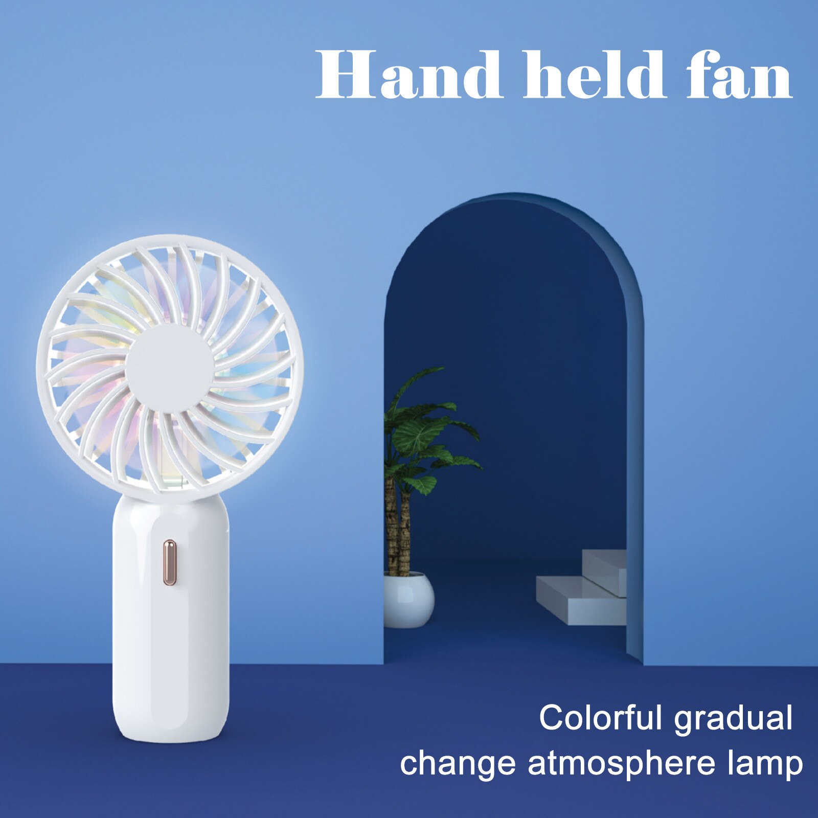 Portable Mini Fan - Rechargeable Battery - USB Powered - Handheld Air Cooler