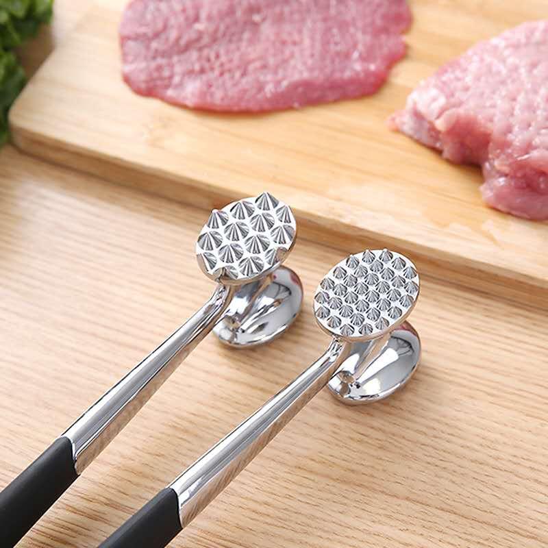 Cozinha bater carne martelo bife martelo bife martelo liga tendão disjuntor concurso carne dupla face martelo de carne doméstico pinho mea