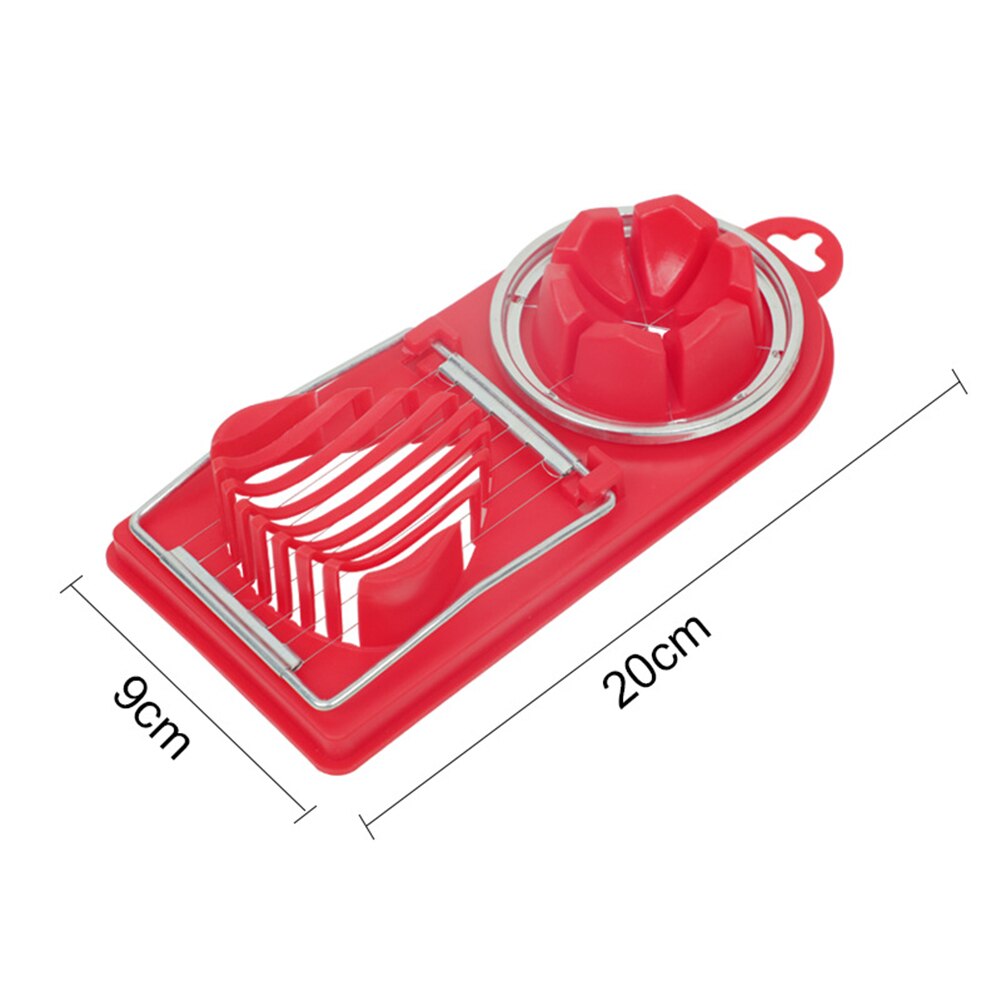 2 uds cortador de huevos multifuncional rebanador de huevos 2 en 1 Herramienta de cocina huevos utensilios de cortar separador de huevos herramientas de cocina