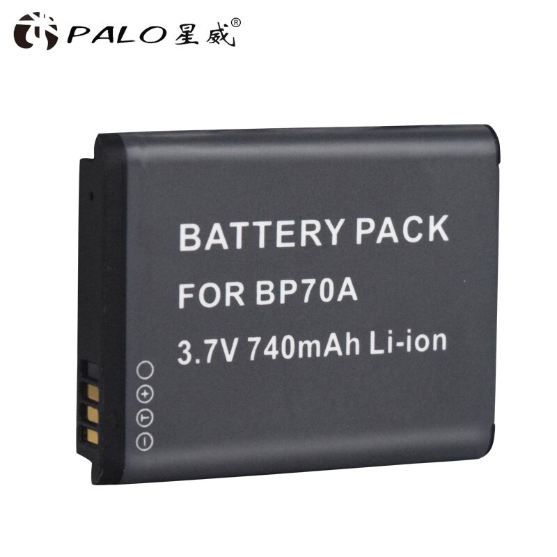 BP-70A BP 70A BP70A rechargeable camera battery 740mAh for Samsung ES65 ES70 TL105 TL110 PL100 Camera SLB-70A battery