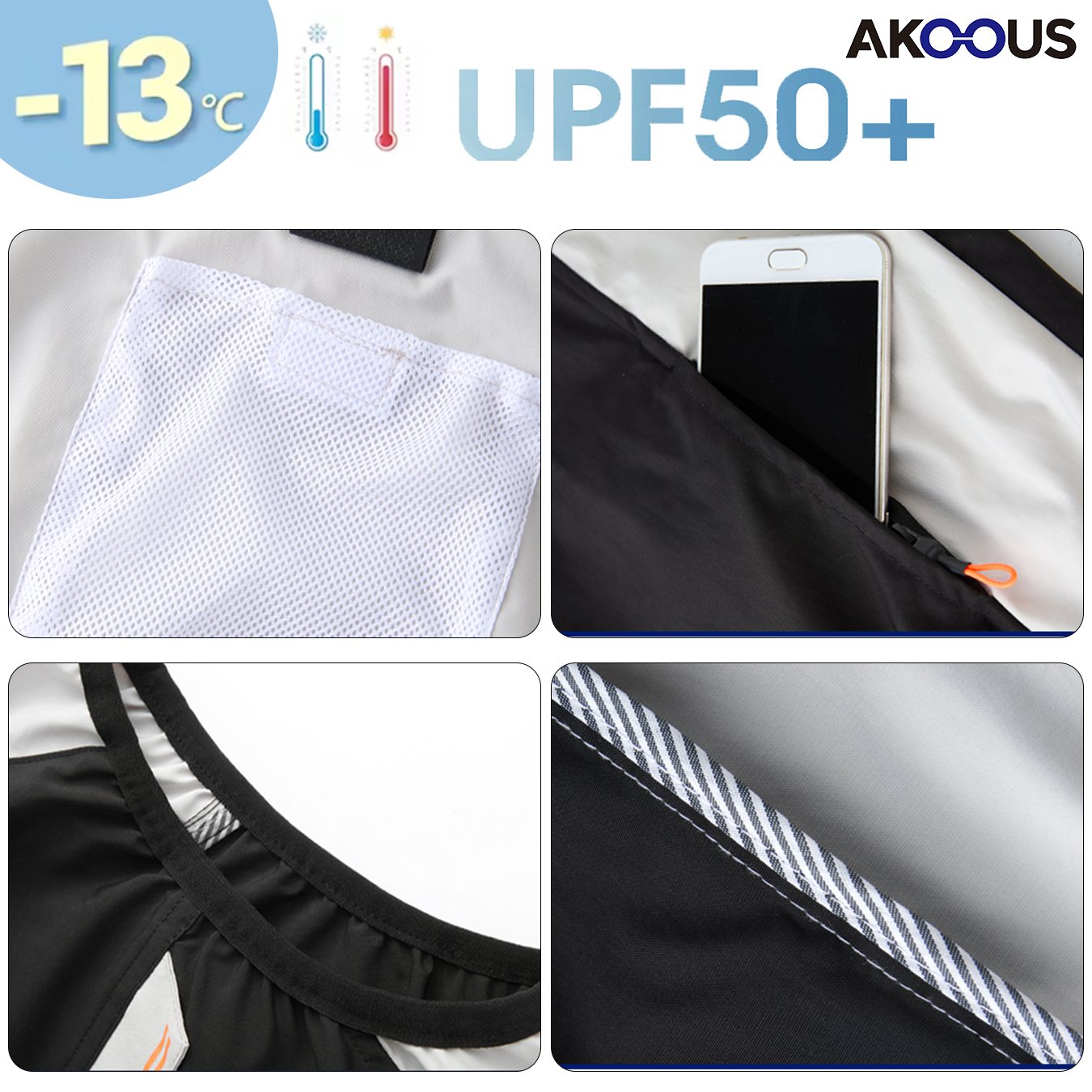 6500 RPM 12 V/5 V USB-koelventilator Vest Unisex Airconditioning Kleding Zomerkoelingsjack voor werk Outdoor Camping Wandelen Vissen