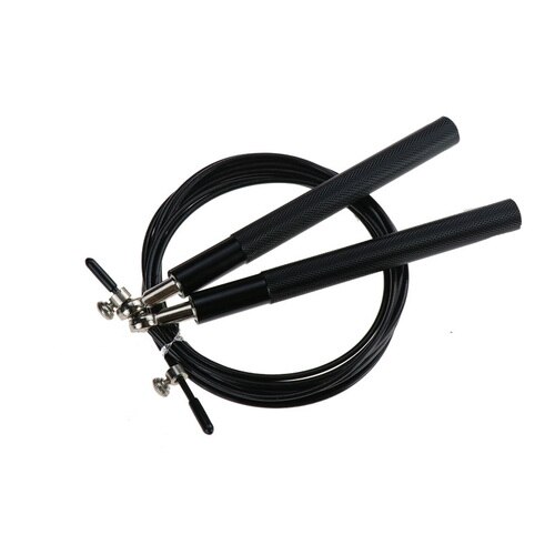 3 Meters Jump Rope Wire Ropes Adjustable Speed Skipping For Gym Workout Fitness Equipment Fit Jump Rope Exercise Competition: Black A