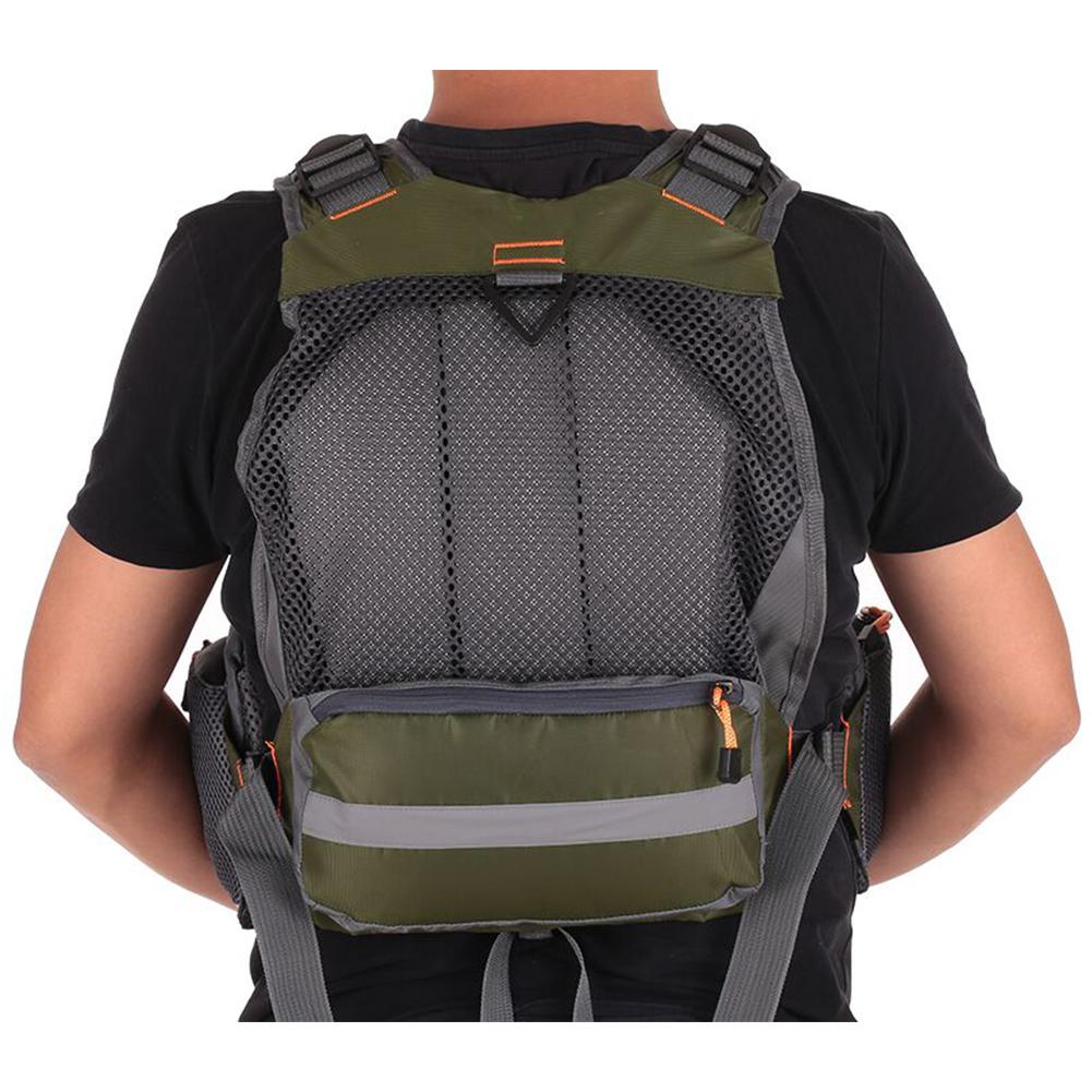Chaleco salvavidas de adultos no transpirable poliéster malla seguridad vida plegable chaqueta pesca natación deriva velero chaleco chaqueta