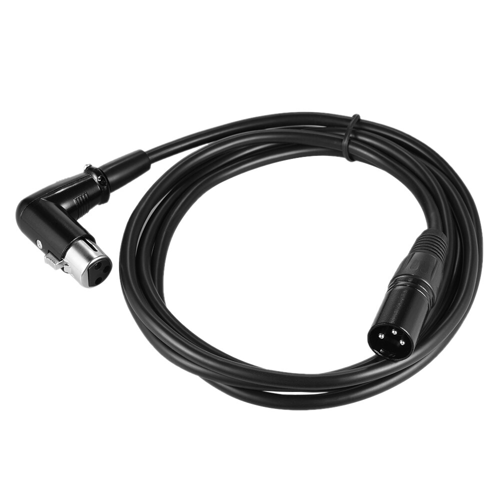 Cable XLR de 2 m/6,6 pies macho recto a ángulo rec... – Grandado