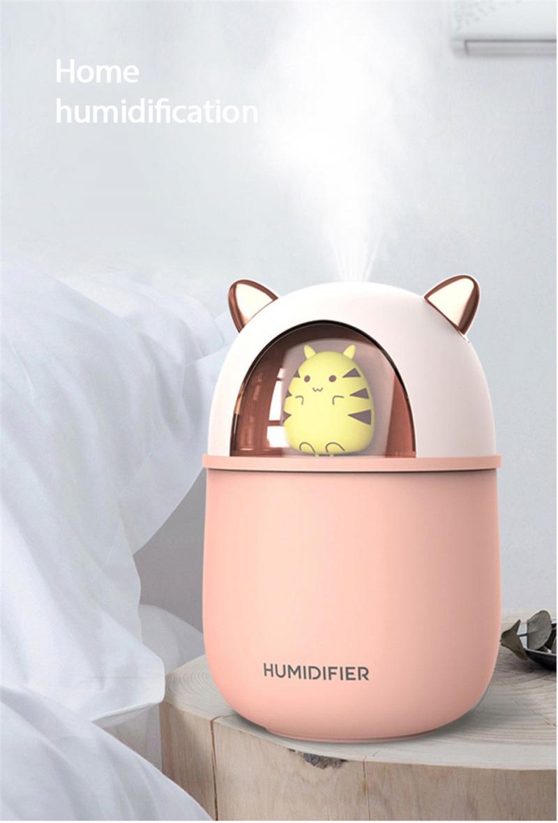1pcs Humidifier Diffuser Air Humidifier Diffuser Essential Oils Portable Mini Humidifier Car Home LED Lamp Nano Diffuser