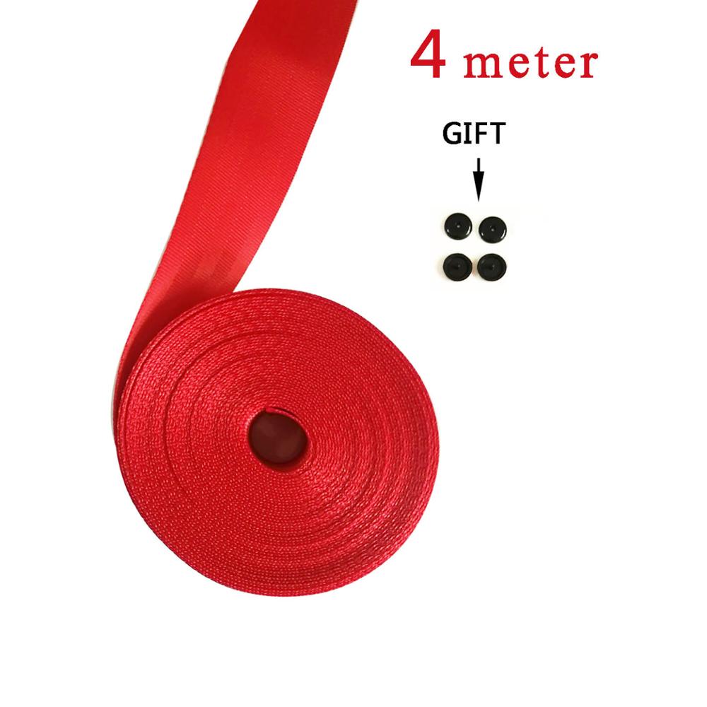 Rode 3 M-30 M autogordel singels auto gemodificeerde 3C standaard gecertificeerd kind veiligheidsgordel auto accessoires: 4Meter