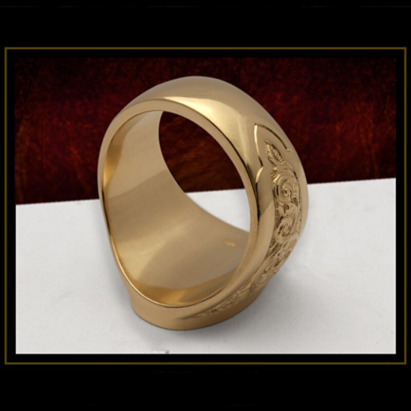 Fdlk vintage punk ringar för män rock virgin mary hand mönster gravyr memento karaktär guld färg retro ring