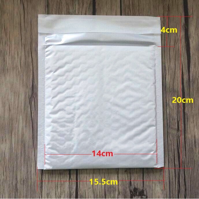 10pcs/lots Blank White Bubble Envelope Pearl Film clear Envelope Courier Bags Waterproof White Mailing Bag Packaging: 16x16cm