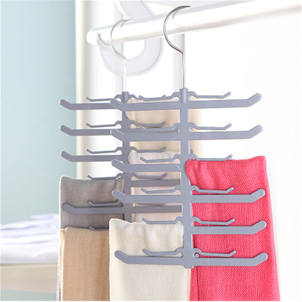 1 pièces gain de place en forme d'os de poisson cintre cravate cintre pour écharpes serviettes cravate cravate serviettes ceinture châle écharpe support