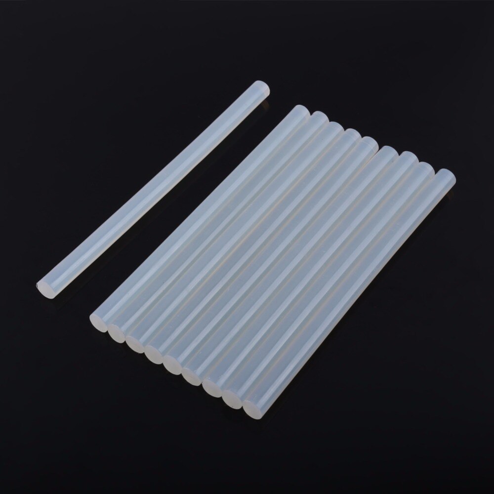 10 Stks/partij Clear Lijm Sticks voor Melt Lijm Sticks 11mm X 150mm Voor Elektrische Lijmpistool DIY stok Repareren Gereedschap Accessoires
