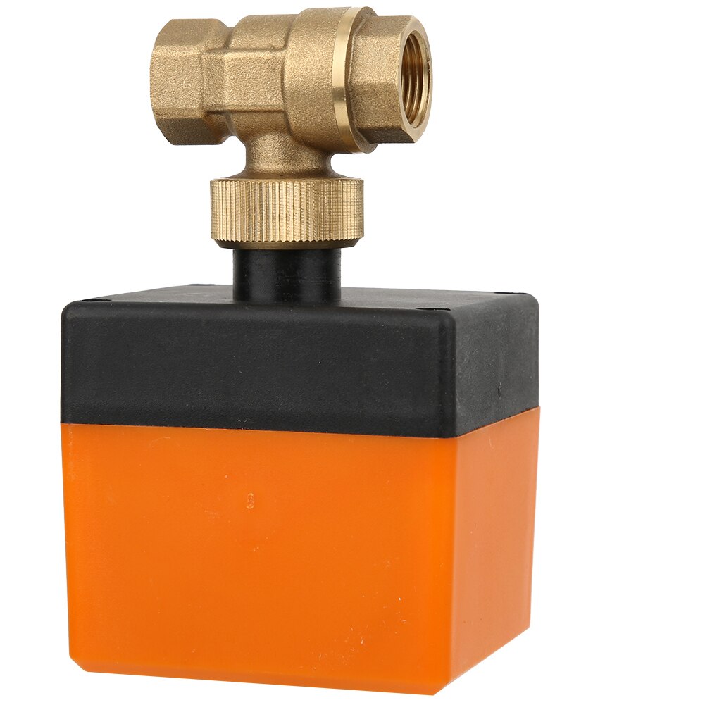 AC220V G3/8/G1 Brass Electric Ball Valve 2 Way 3-Wire 2-Point Control Motorized Ball Valve Electric Actuato with Manual switch