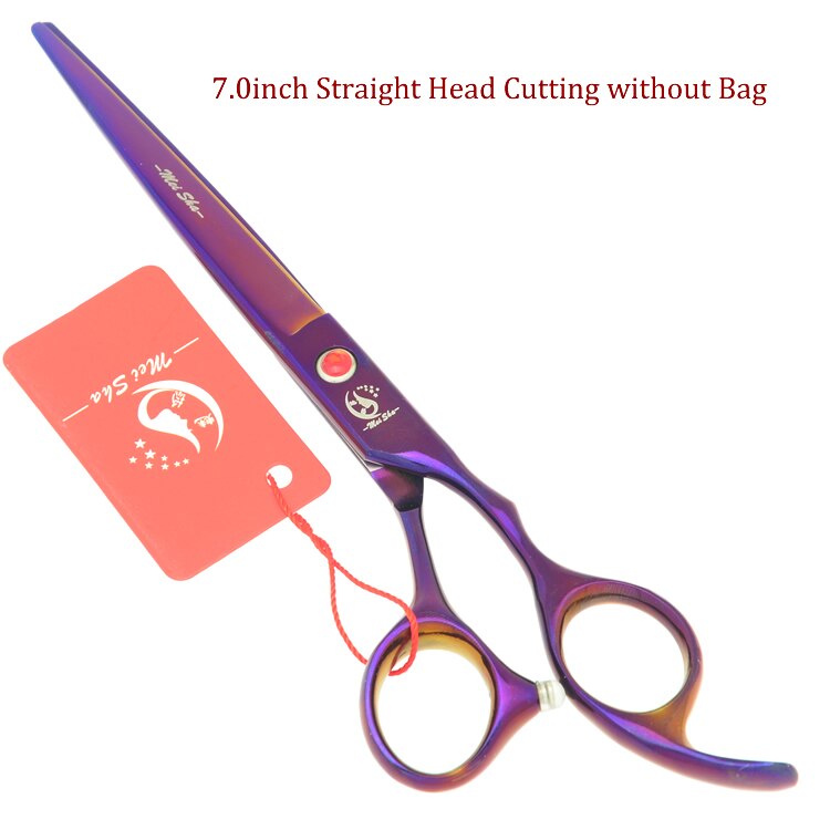 Meisha 7" Pet Grooming Shears Set Animal Straight& Thinning & Curved Scissors with Comb Bag Dog Accessories HB0233: HB0112 no bag