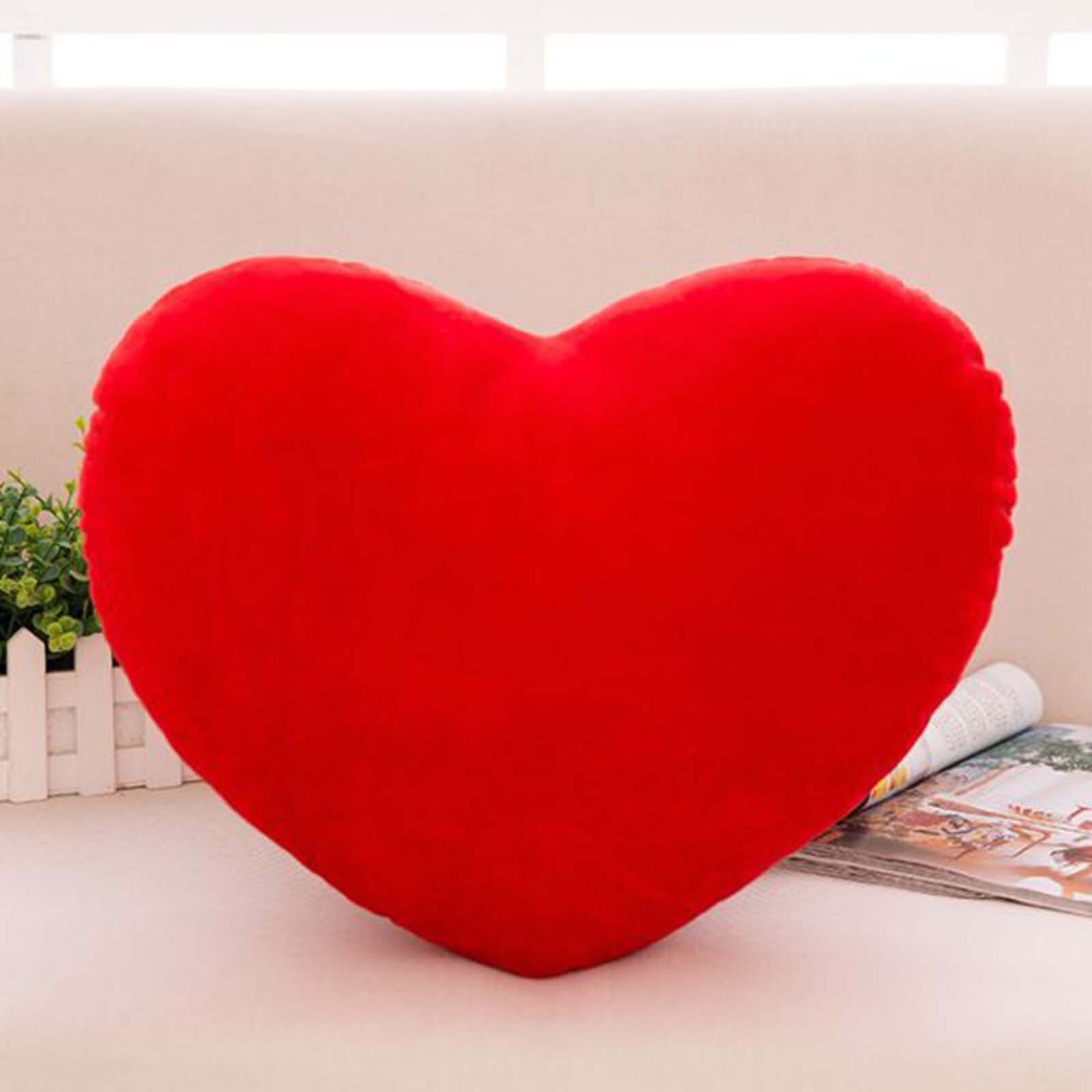 Cojín de sofá de felpa suave para chica, almohada de corazón de amor, terciopelo rosa, corazón de melocotón, para enamorados, almohada de amor para boda, 40 #