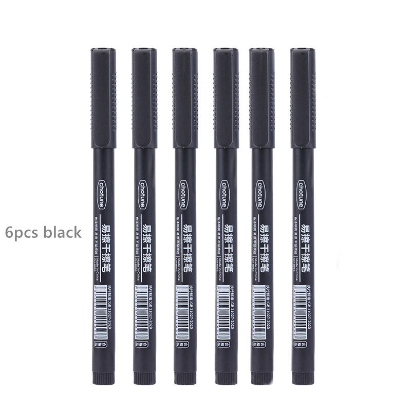 Haile 8pcs Erasable Whiteboard Pen 0.5mm Fine Point Black/Blue/Red Ink Blackboard Marker School Office Art Writing Stationery: light green