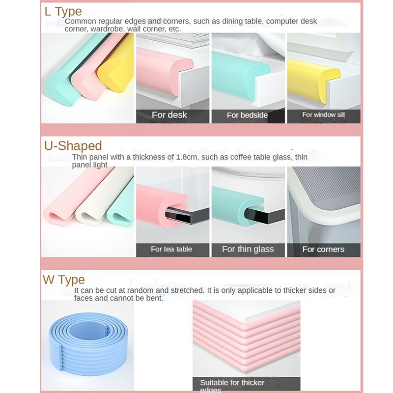 Protector de esquinas de seguridad para bebés, protección para niños, muebles, protección de ángulos, cinta protectora para esquinas de mesa de seguridad para niños