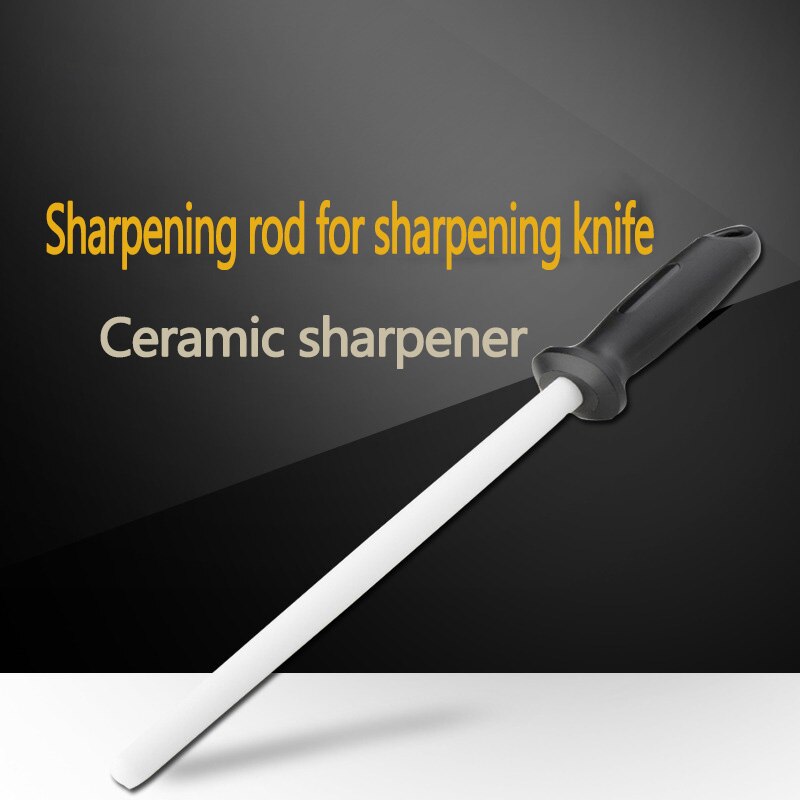ceramic (zirconia) rod knife sharpener with ABS handle sharpener, suitable for chef steel knife kitchen assistant ceramic musat
