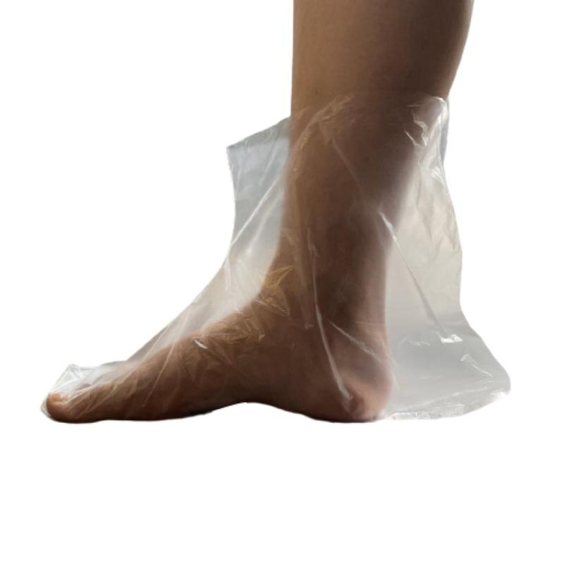 100pcs disposable foot cover transparent membrane foot cover try on shoe cover waterproof shoe cover transparent bag foot cover