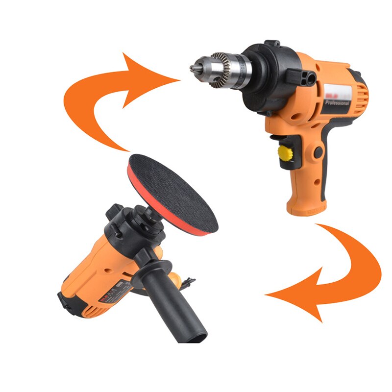 Buffer Polisher, 2 in 1 480W 5 Inch Orbital Polisher Electric Drill, Variable Speed for Car Detailing, Sanding, Waxing