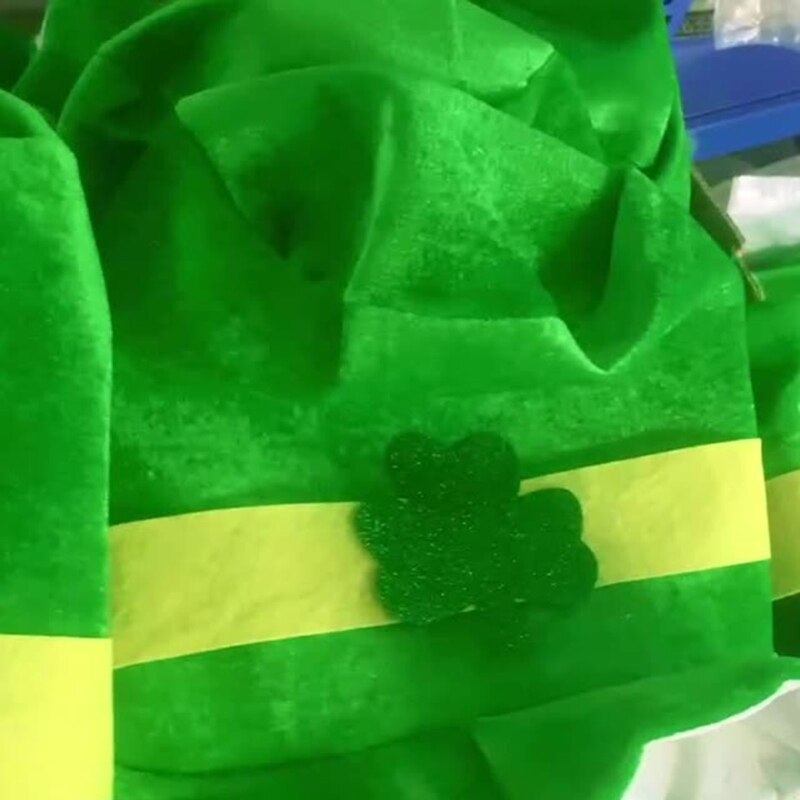dla obu płci czapka z daszkiem irlandzki koniczyna cylinder krasnoludek kapelusz zielony irlandzki kapelusz dla świętego. Akcesoria robić kostiumów patricka