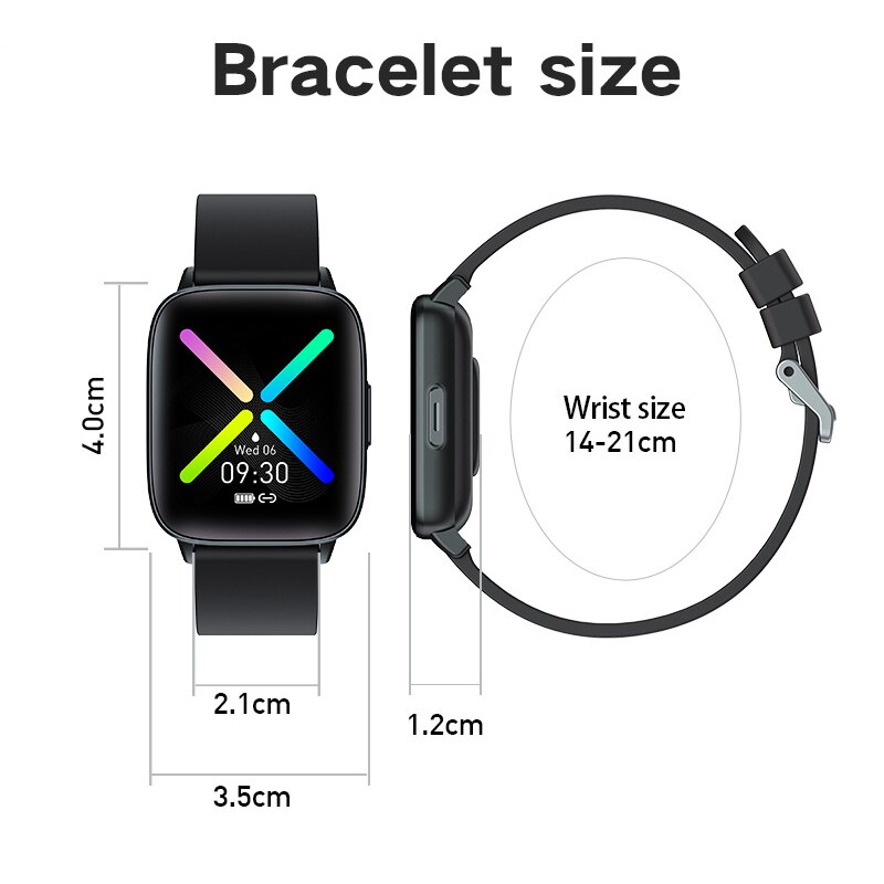 [gesundheitstracker] bakeey  y93 1.3 -zoll-touchscreen-smartwatch mit echtzeit-herzfrequenz- und blutdruckmessung – sport-smartwatch für damen und herren