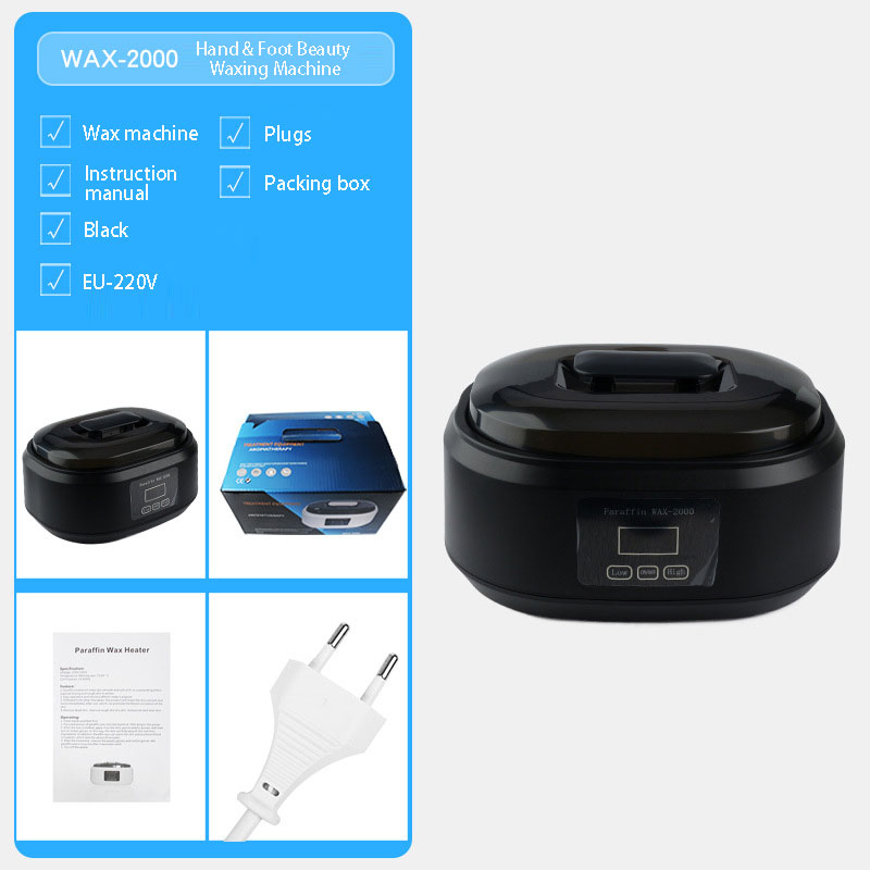 3400ML Wachs Bohnen Heizung Topf 200W Wachs Therapie Maschine Haar Entfernung Für Körper Haar Intelligente Temperatur Control Wachs schmelzer: Black