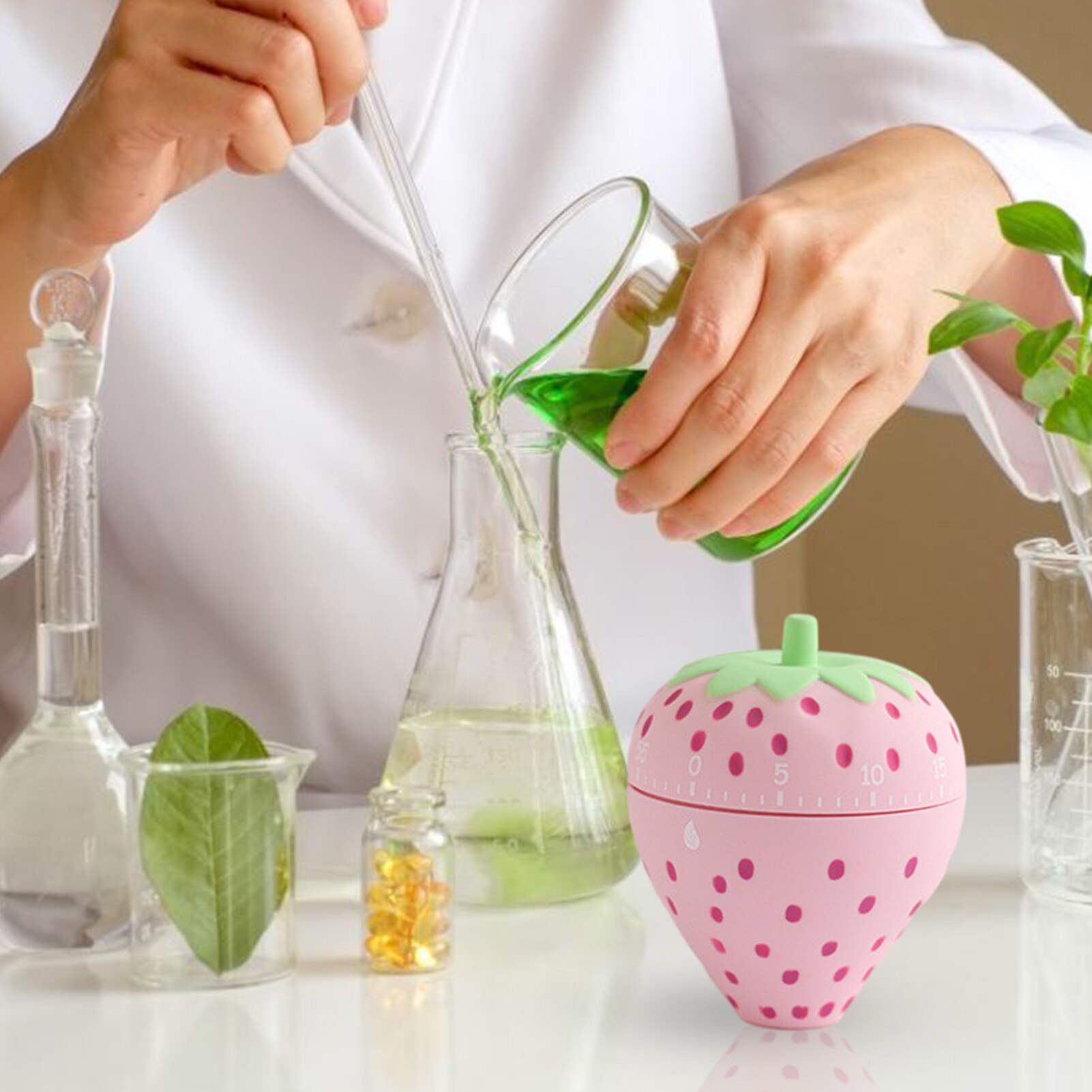 Kitchen Mechanical Timer Cute Strawberry Kitchen Timer Reminder Can Be Set To 1-60 Minutes Suitable For Kitchen